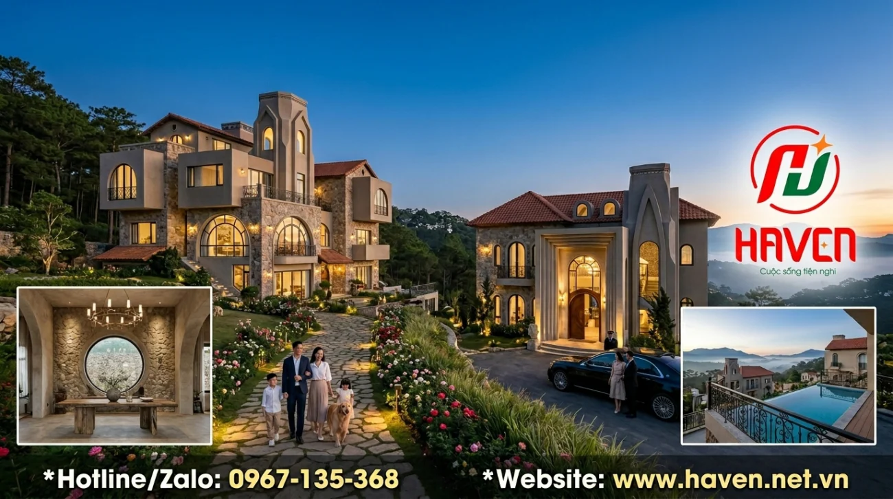 Tuyệt tác dinh thự đá giữa sương mờ Đà Lạt