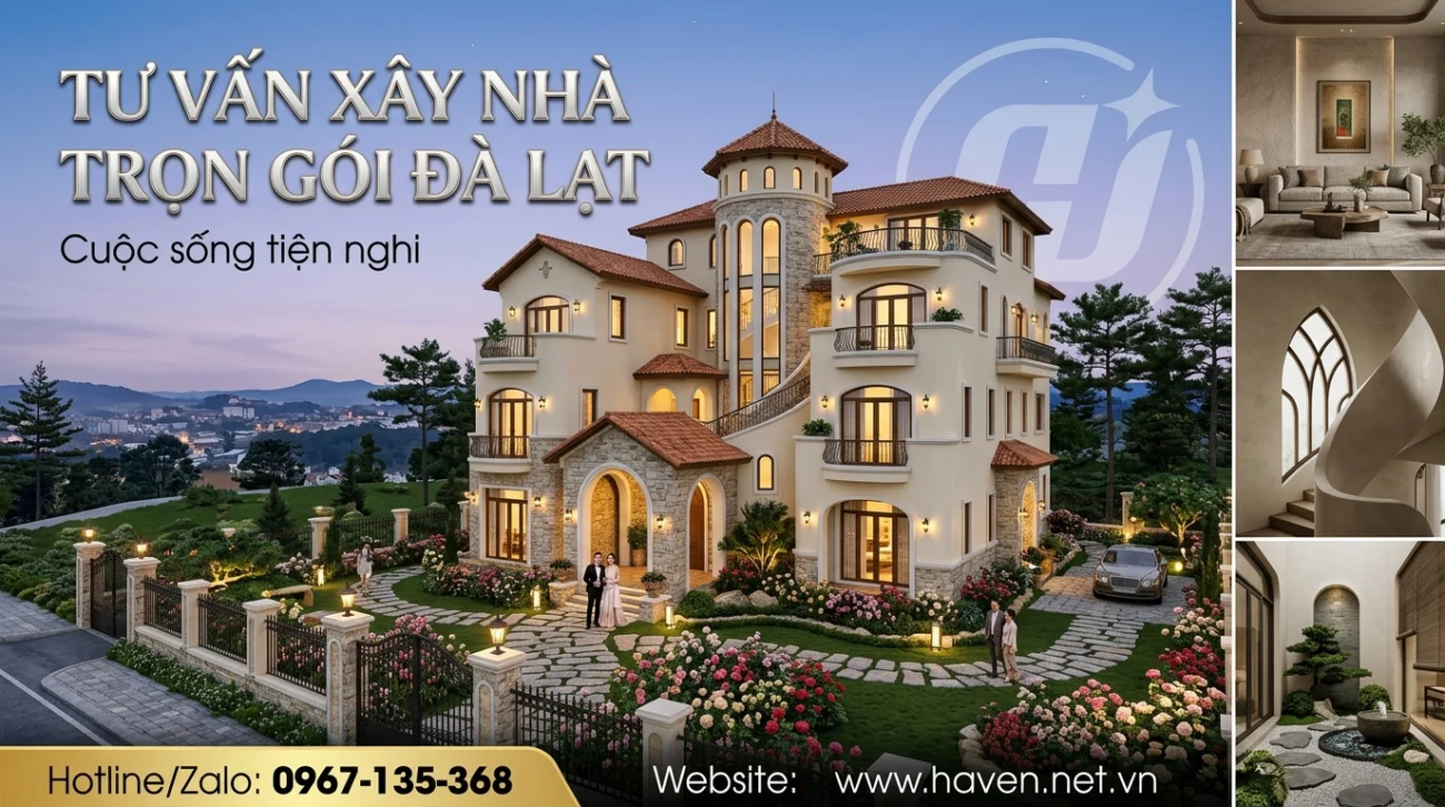 Đỉnh cao biệt thự phố núi Cam Ly Đà Lạt