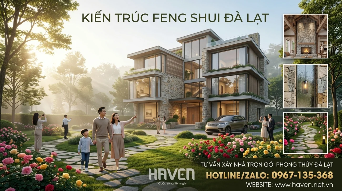 Kiến trúc giao thoa giữa hiện đại và sinh khí phong thủy Đà Lạt