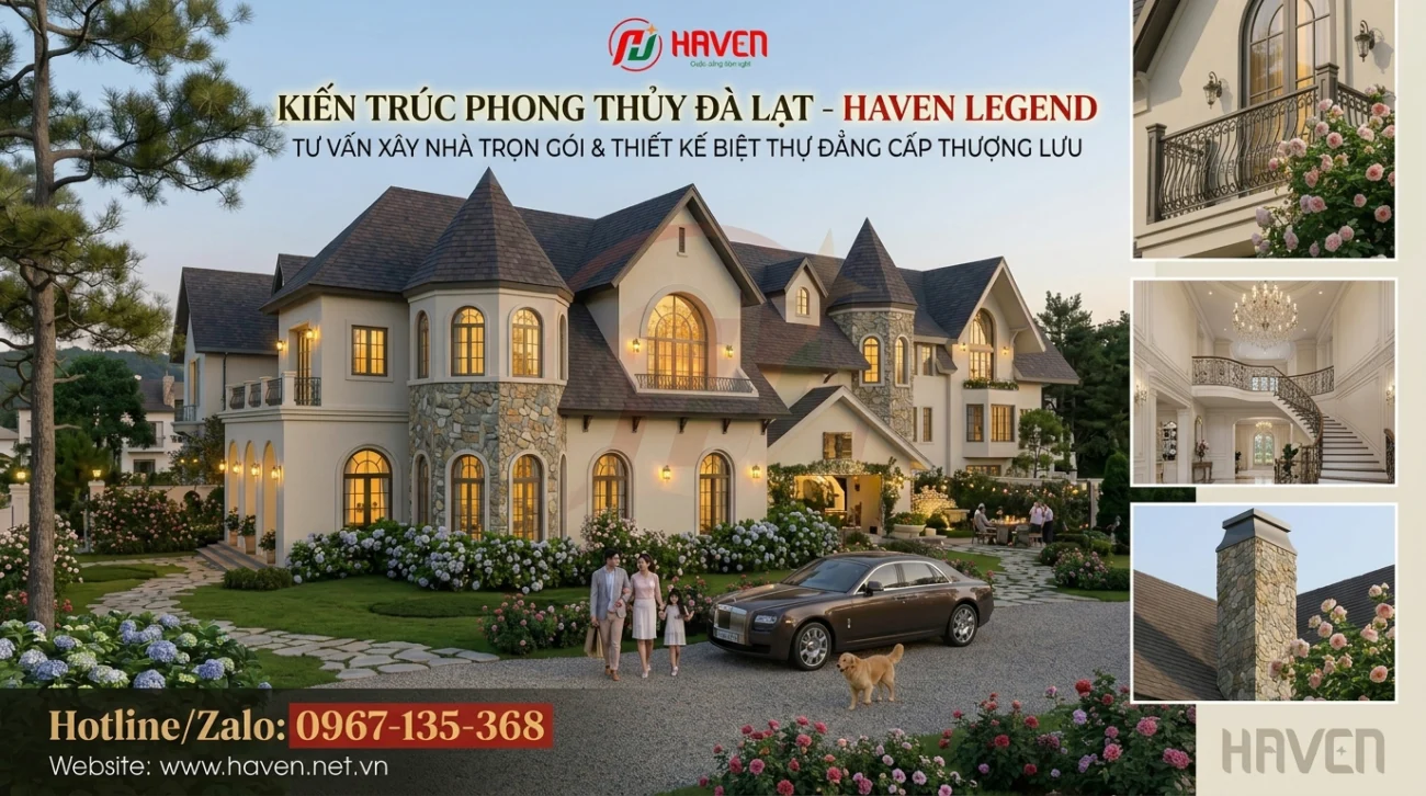 Dinh thự châu âu tại Đà Lạt, Đức Trọng hoàn mỹ kiến trúc toàn cầu
