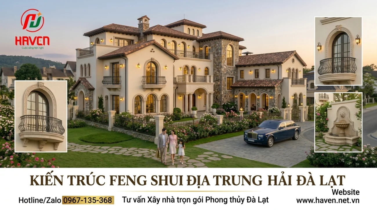 Kiến trúc phong thủy Địa trung hải, biểu thượng thịnh vượng Đà Lạt