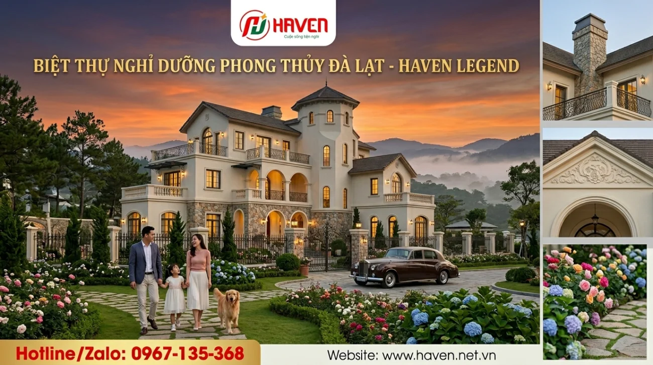 Kiến trúc khai vận thịnh vượng, biệt thự nghỉ dưỡng Đà Lạt, Nam Ban